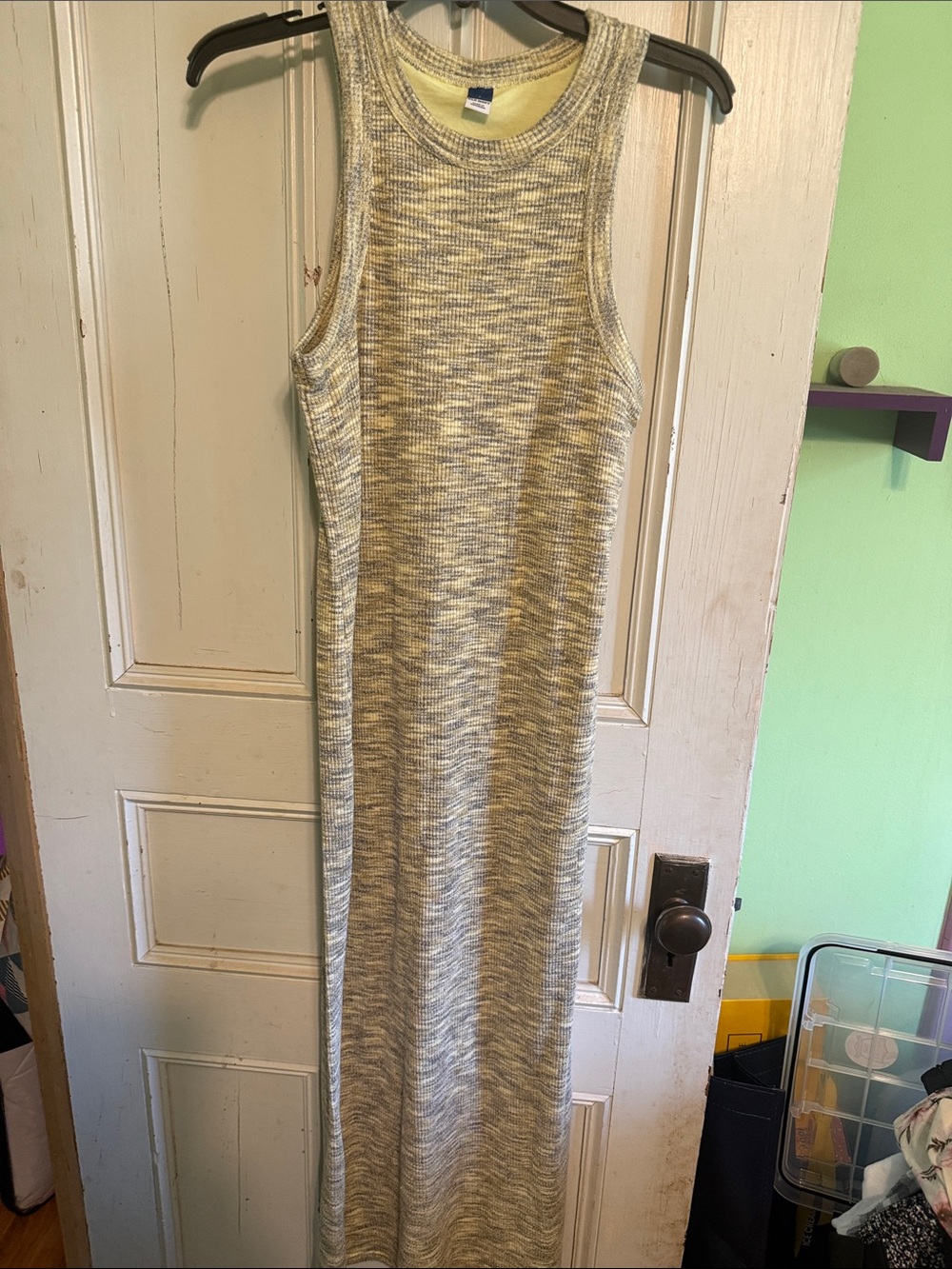 Old Navy Sleeveless Heather Gray Maxi Dress
